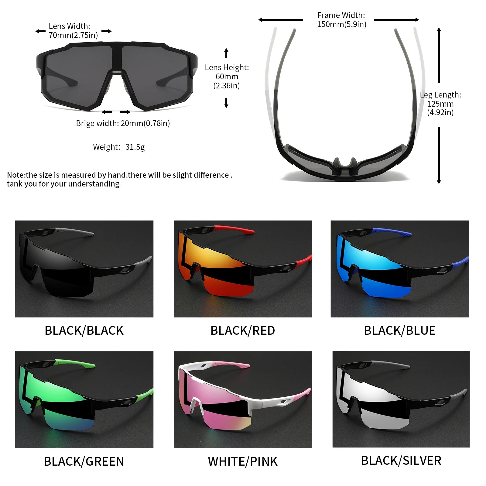 Athletic Sports Glasses